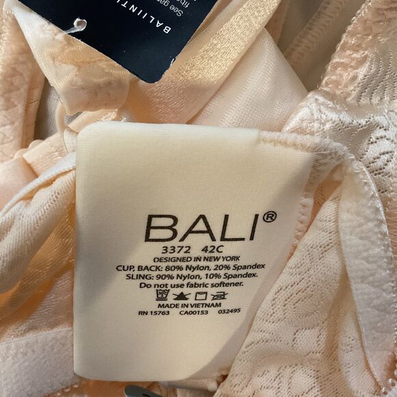 Bali Wirefree Double Support Bra 42C Porcelain - Picture 7 of 7